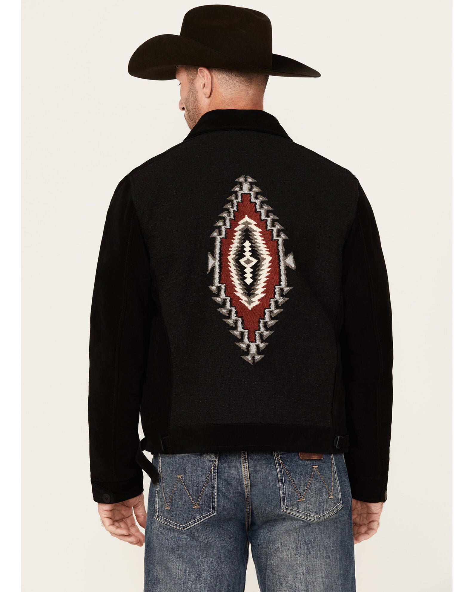 Moonshine Spirit Men's Puebla Suede Zip Jacket, Black