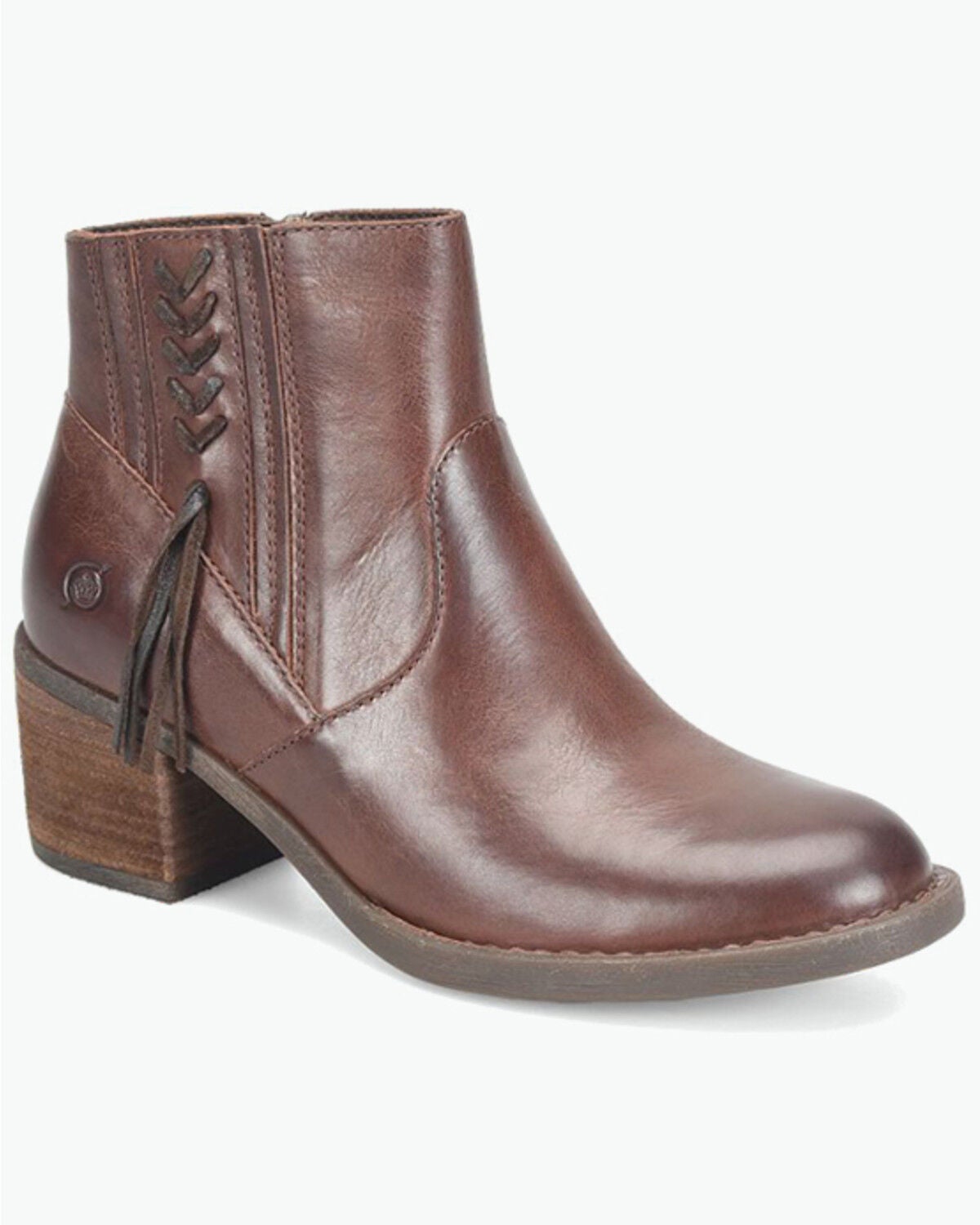 Born Women's Rowan Western Booties - Round Toe, Tan, hi-res