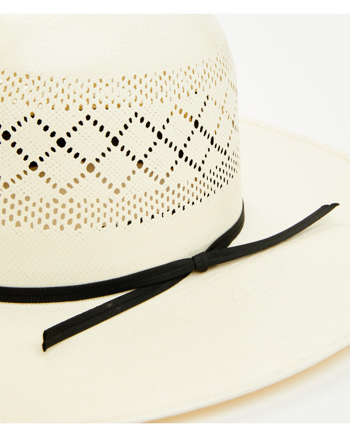 Image #2 - Rodeo King 25X Double Diamond Open Crown Straw Cowboy Hat, Natural, hi-res
