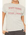 Image #3 - Troll Co Women's Dirty Hands Clean Money Longhorn Short Sleeve Graphic Tee, Heather Grey, hi-res