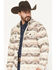 Image #2 - Cody James Men's Emmons Sherpa Lined Southwestern Striped Flannel Shirt Jacket, Tan, hi-res