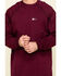 Cinch Men's FR Solid Long Sleeve Work Shirt , Red, hi-res