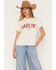 Image #1 - Ariat Women's Collegiate Darlin' Short Sleeve Graphic Tee, White, hi-res