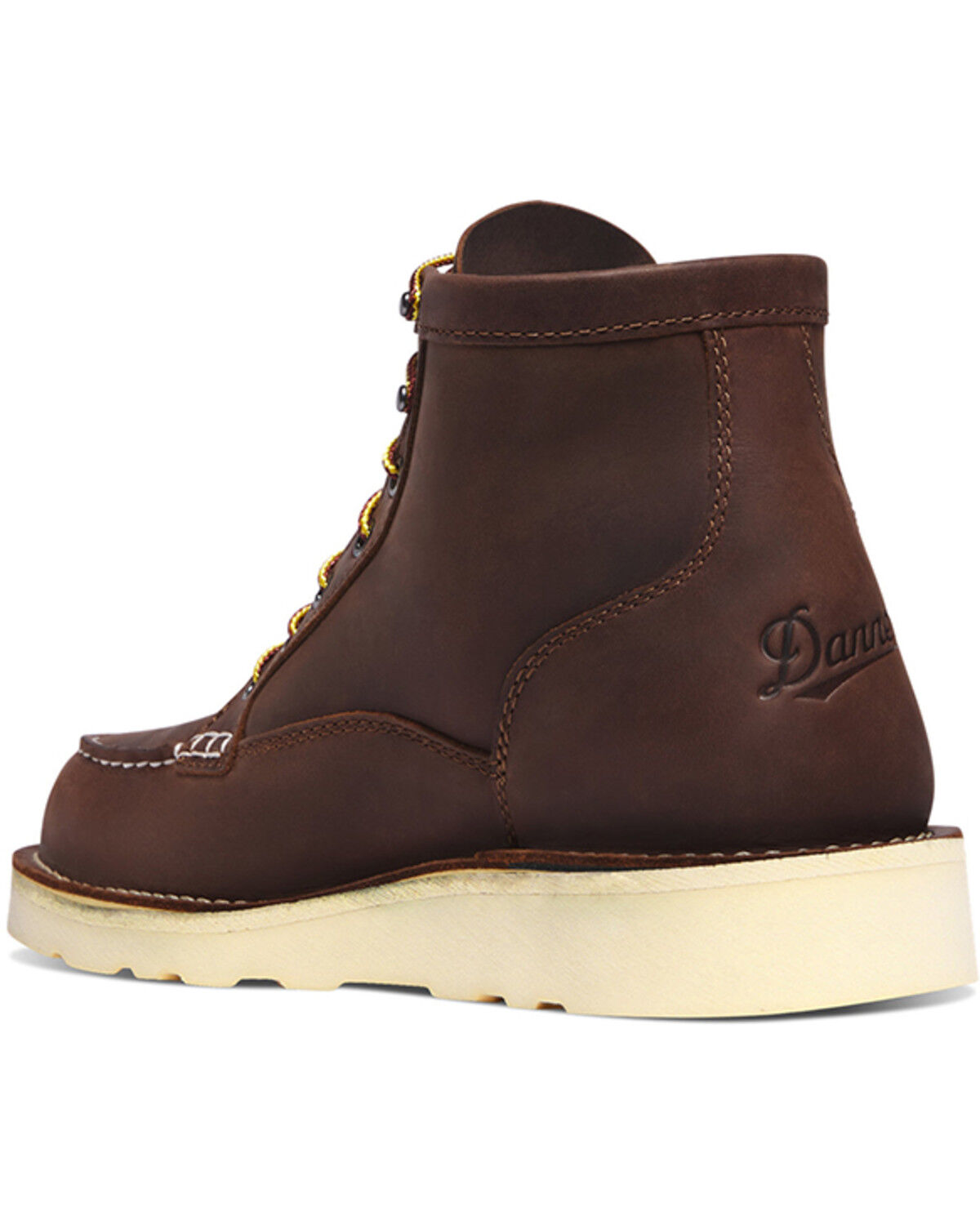 Image #3 - Danner Men's 6" Bull Run GTX Work Boots - Steel Toe, Brown, hi-res