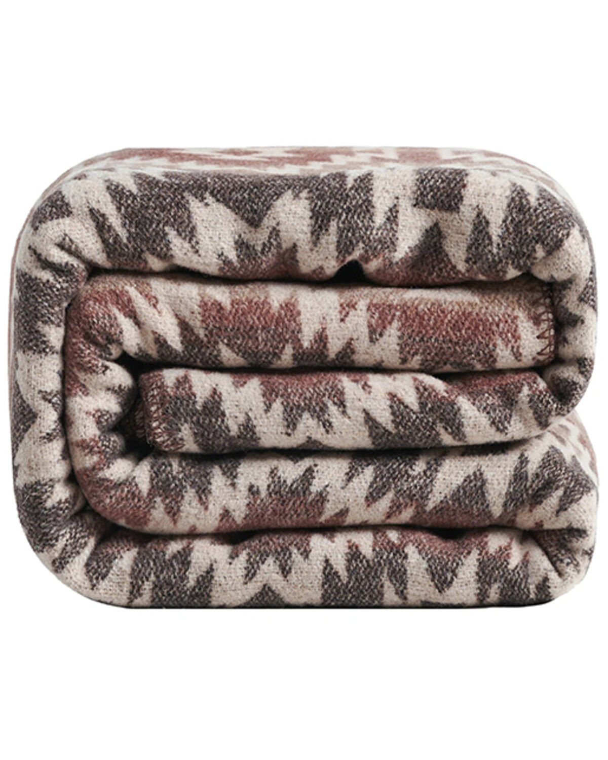 Image #4 - HiEnd Accents Mesa Wool Blend Throw Blanket, Brown, hi-res
