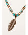 Image #2 - Shyanne Women's Cactus Rose Feather Necklace, Rust Copper, hi-res