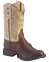 Image #1 - Old West Youth Boys' Saddle Vamp Cowboy Boots - Round Toe, , hi-res