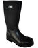 Image #1 - AdTec Men's 16" Cement Rubber Work Boots - Steel Toe, Black, hi-res