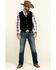 Image #6 - Cody James Men's Angus Suede Vest, Black, hi-res