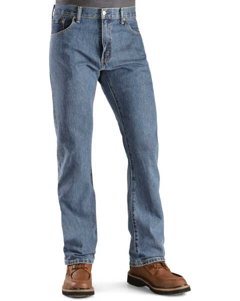 Levi's Men's 517 Prewashed Low Slim Bootcut Jeans , Stonewash