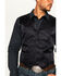Cody James Men's Paisley Print Jacquard Button Front Vest , Black, hi-res