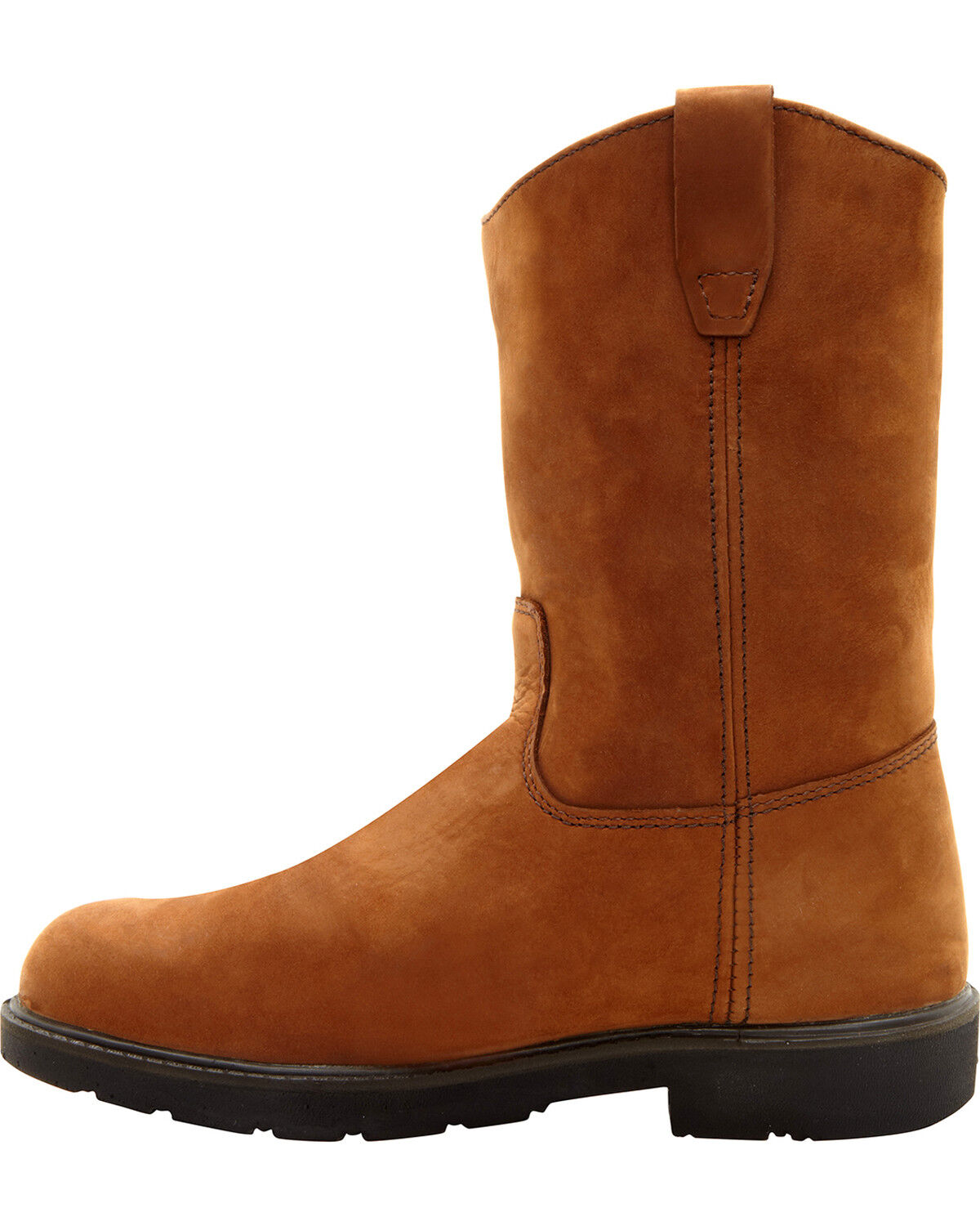 Image #3 - Georgia Boot Men's Wellington Pull On Work Boots - Steel Toe, Brown, hi-res
