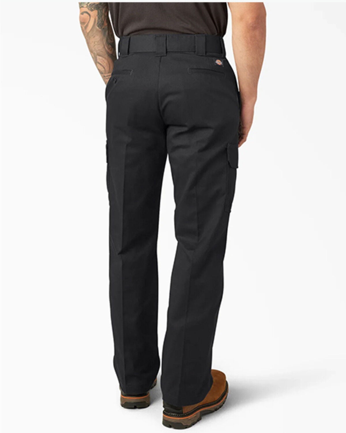 Image #3 - Dickies Men's Relaxed Fit Cargo Work Pants, Black, hi-res