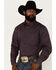 Image #2 - RANK 45® Men's Geo Print Long Sleeve Button-Down Stretch Western Shirt, , hi-res