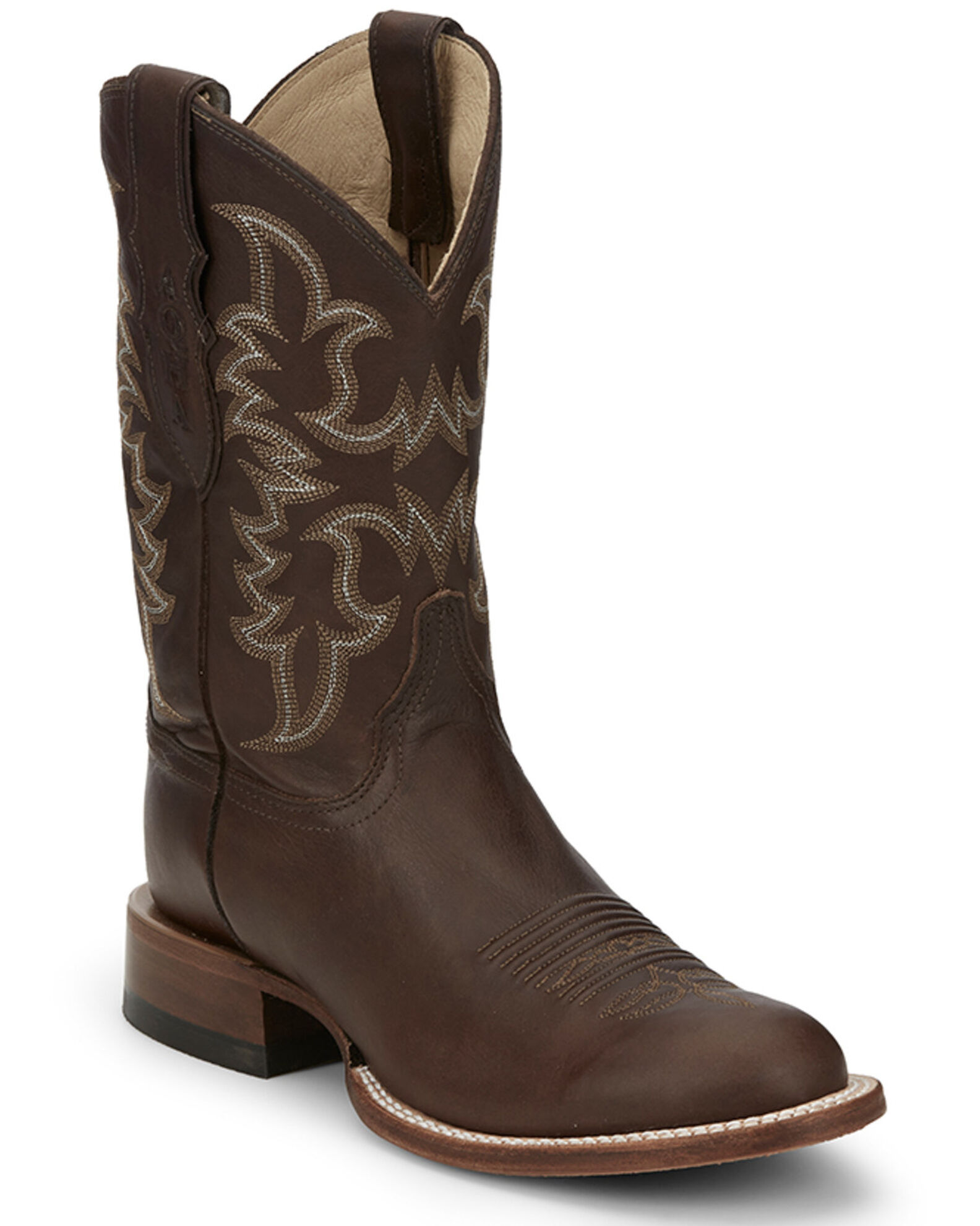 Justin boots deals round toe