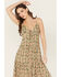 Image #2 - Rock & Roll Denim Women's Cactus Print Sleeveless Maxi Dress, Orange, hi-res