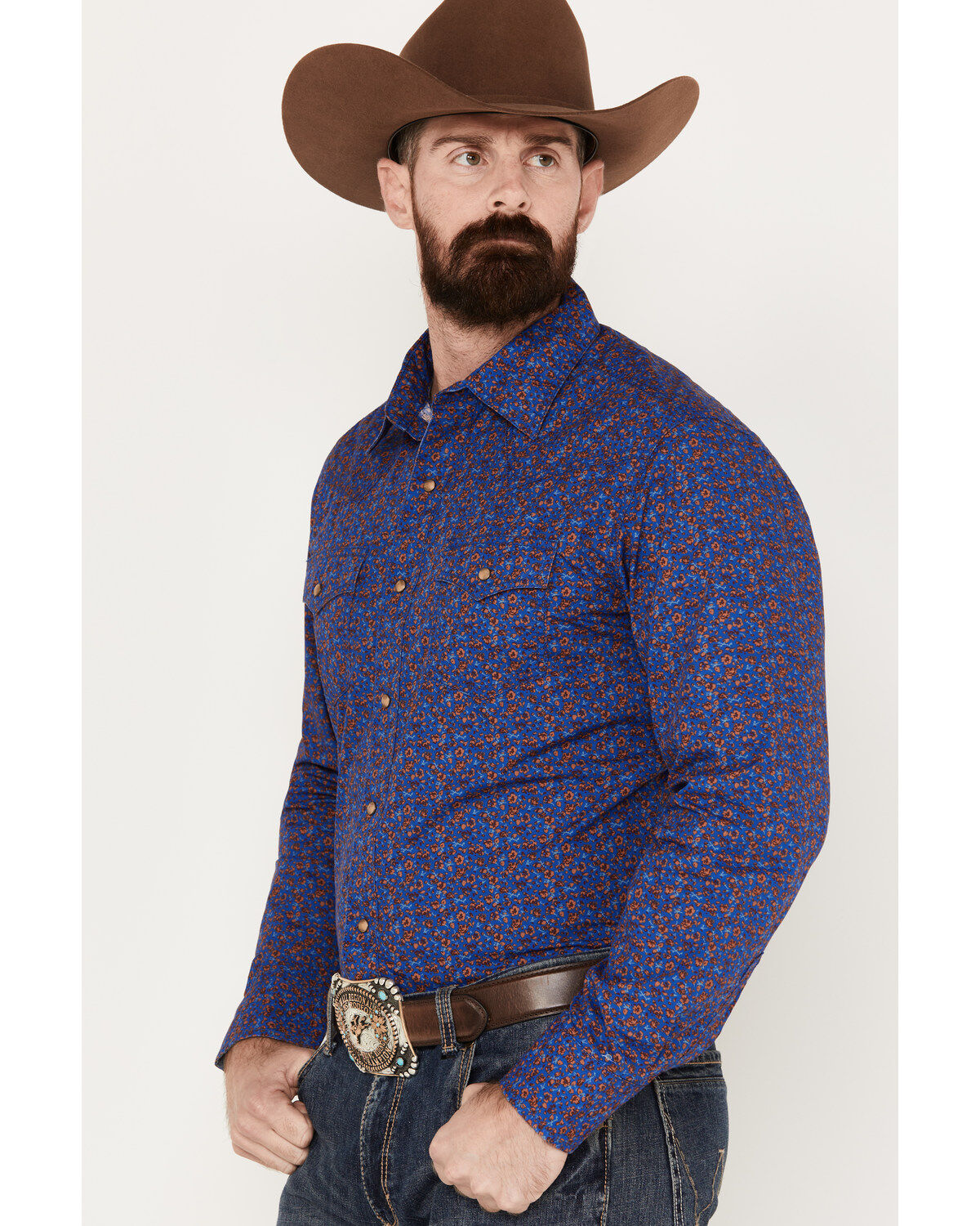 Product Name:  Wrangler Retro Men's Floral Western Snap Shirt