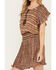 Image #3 - Shyanne Women's Smocked Waist Printed Mini Dress, Medium Brown, hi-res