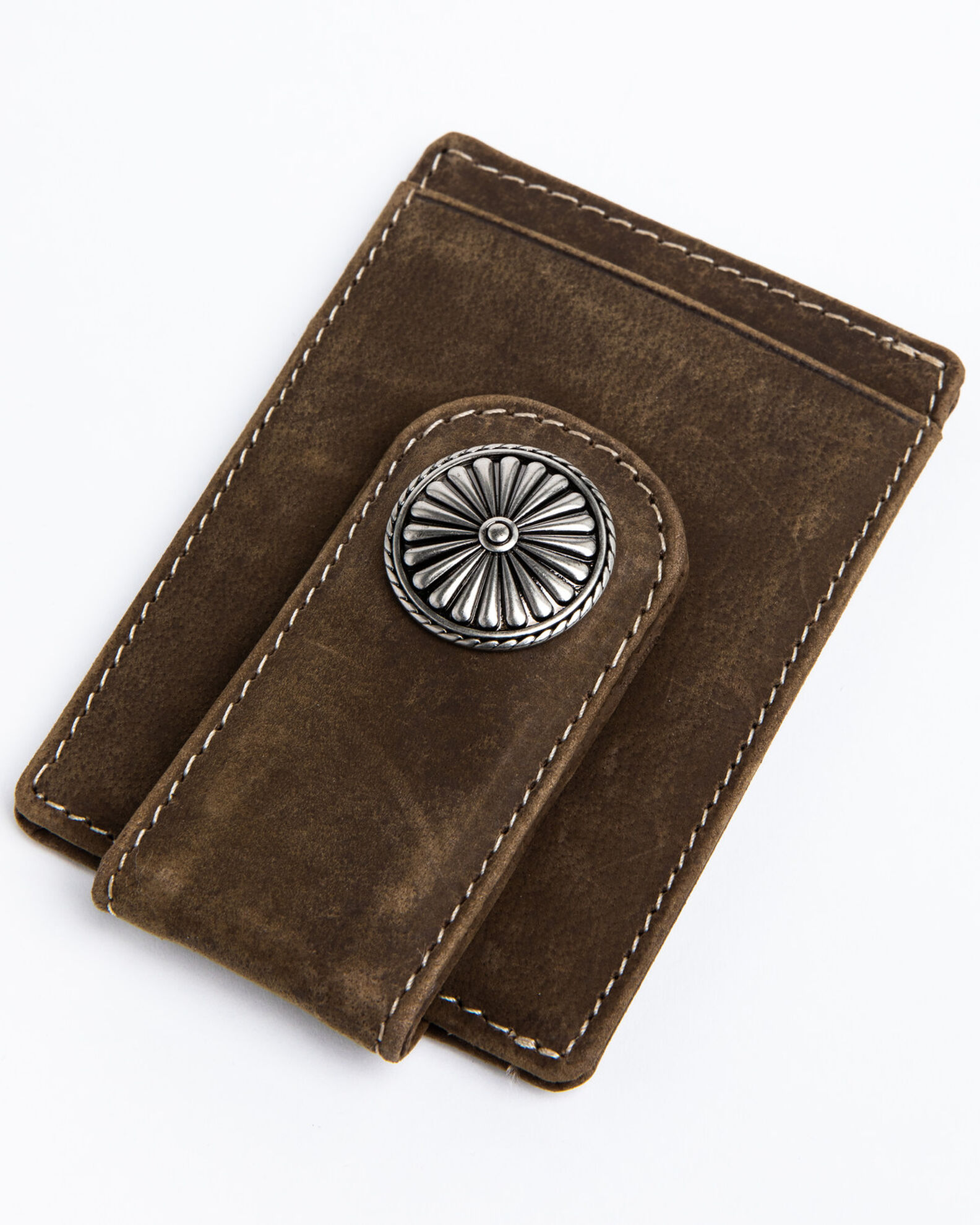HOJ Co. Men's Carryall Leather Money Clip Wallet