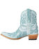 Image #3 - Lane Women's Robin Outlay Western Booties - Snip Toe, Blue, hi-res