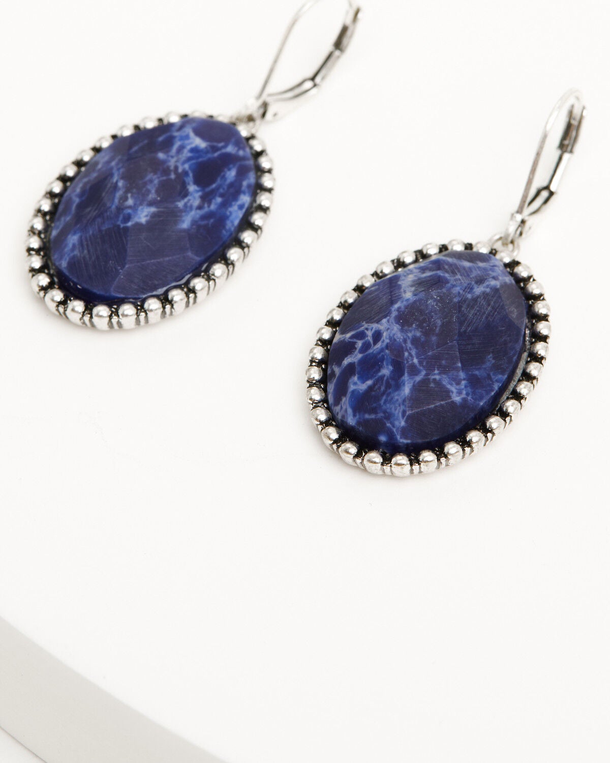 Image #3 - Lainey Wilson Women's Stone Drop Earrings, Silver, hi-res