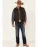Image #2 - Powder River Outfitters Men's Concealed Carry Olive Brushed Canvas Storm Flap Vest, Olive, hi-res