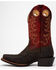 Image #3 - Rank 45 Men's Chocolate Bullhide Western Boots - Square Toe, , hi-res