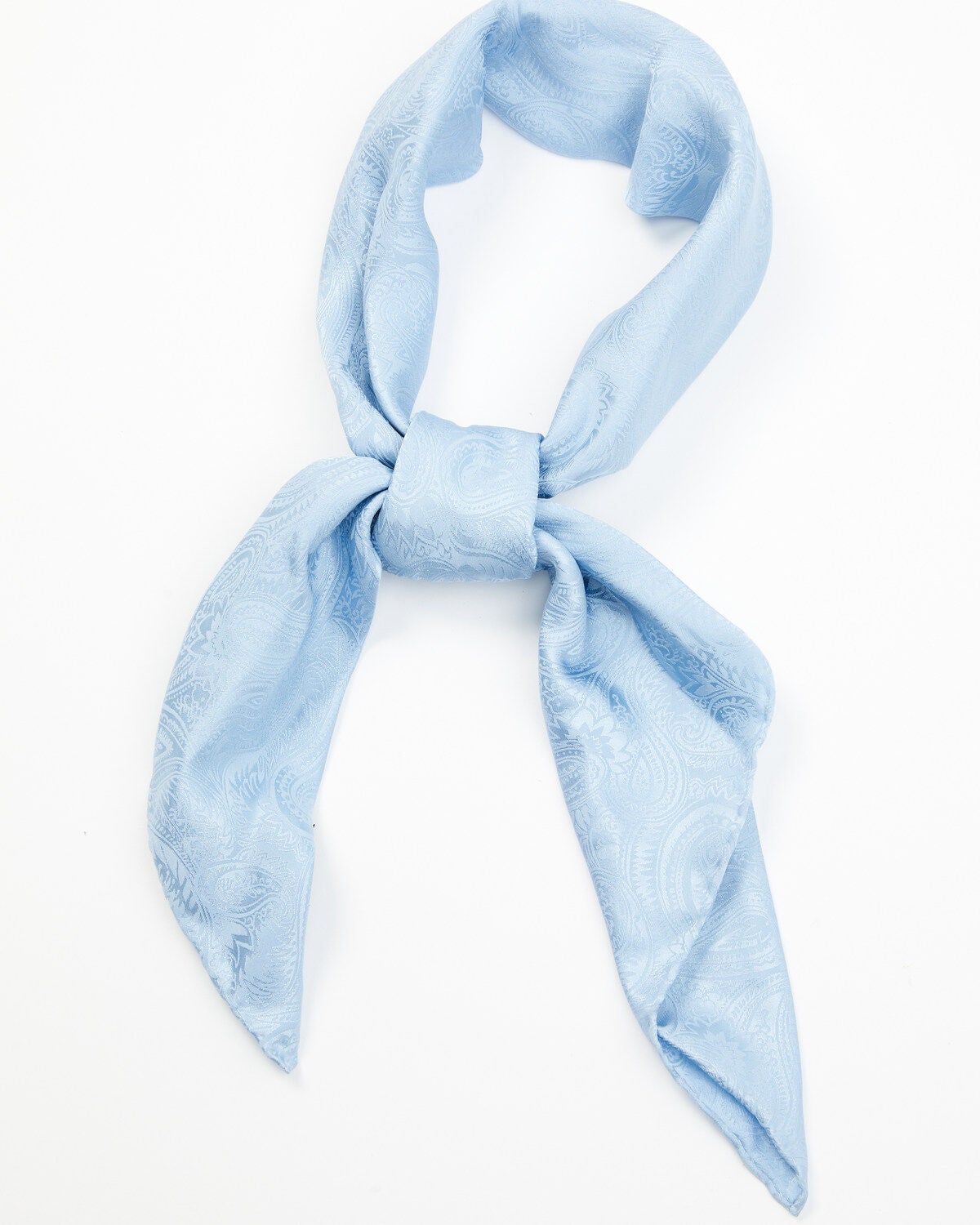 Cody James Silk Jacquard Wild Rag Scarf, Steel Blue, hi-res