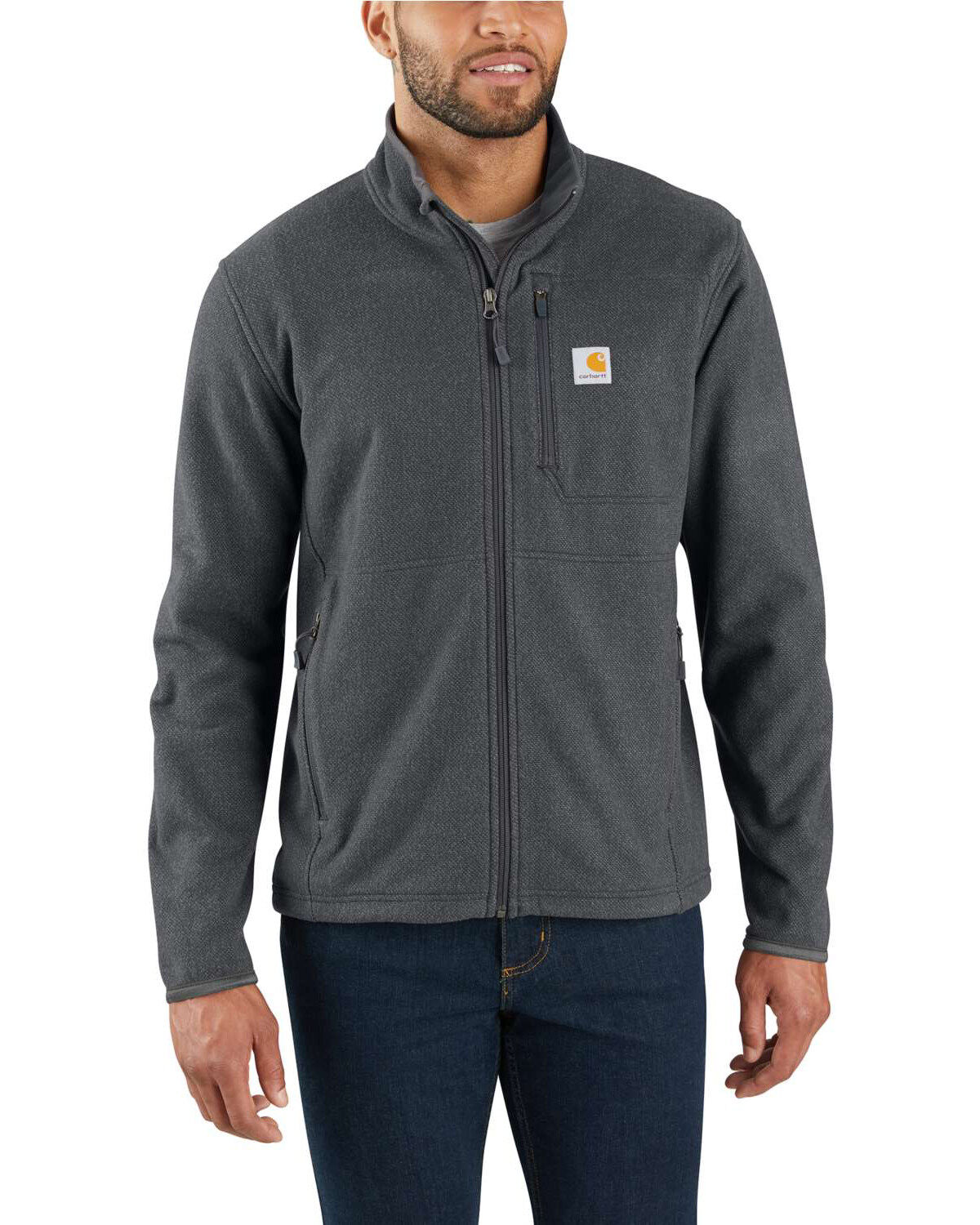Image #1 - Carhartt Men's Dalton Full-Zip Fleece Work Jacket, , hi-res