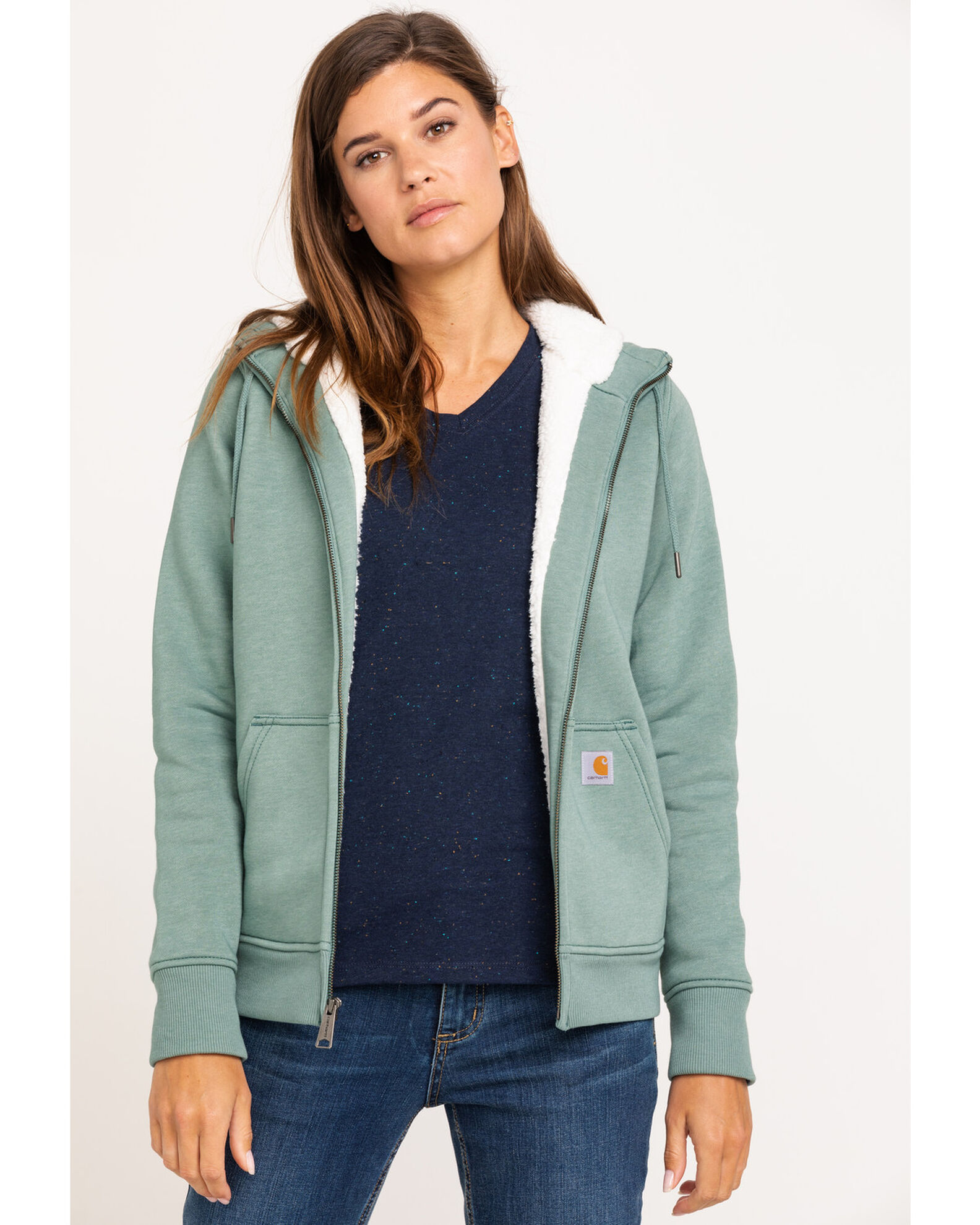 Carhartt clarksburg sherpa lined hoodie top