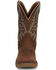 Justin Men's Rush Short Base Performance Western Boots - Broad Square Toe , Brown, hi-res