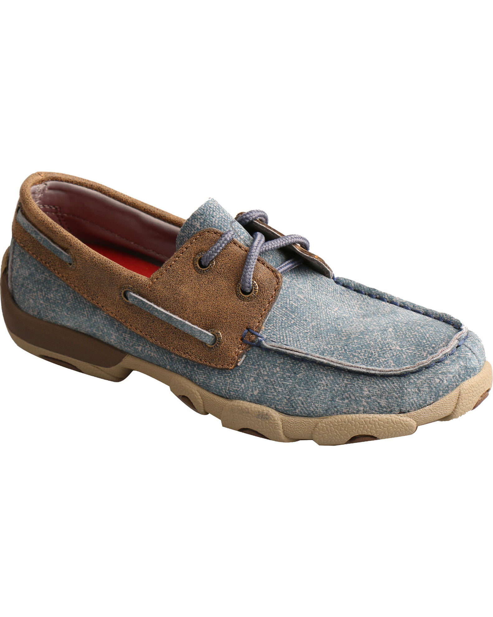 Twisted X Kids Denim Driving Moc Shoes Boot Barn