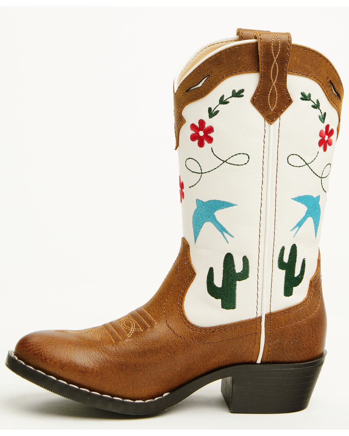 Image #3 - Shyanne Girls' Sadie Western Boots - Round Toe, Brown, hi-res