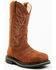 Shyanne Women's 11" Pull On Western Work Boots - Composite Toe, Brown, hi-res