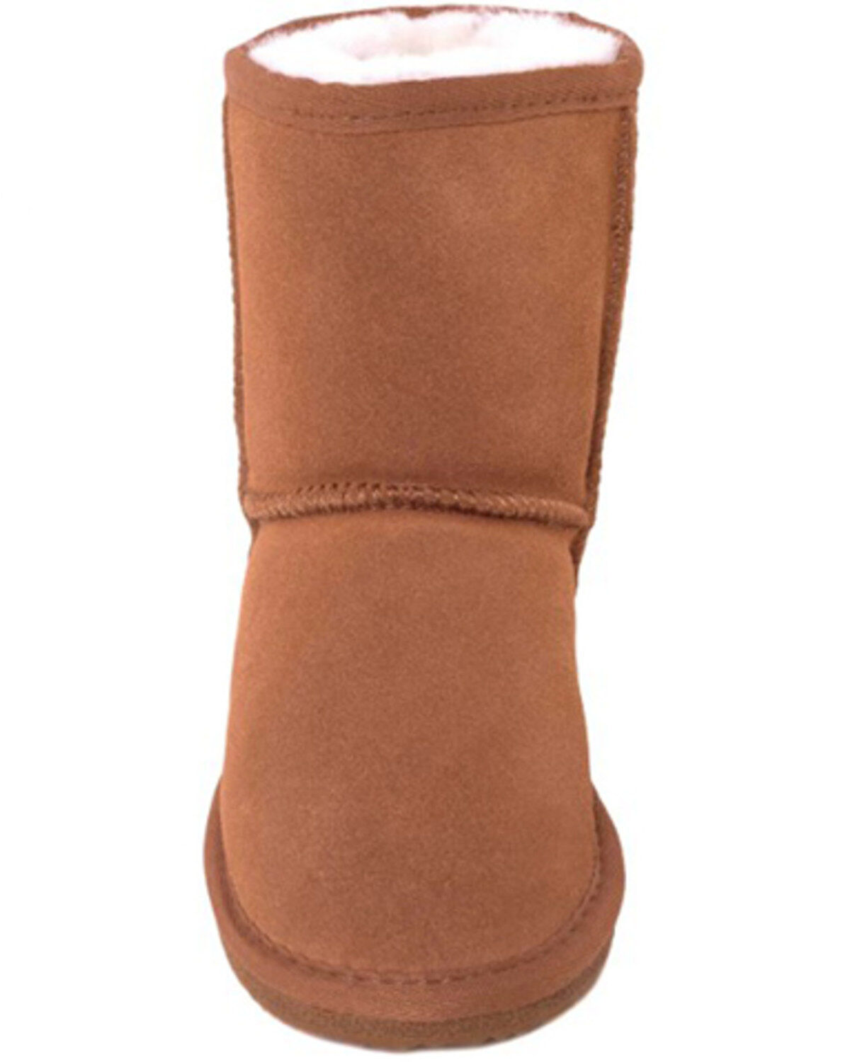 Image #3 - Cloud Nine Girls' Sheepskin Boots - Round Toe, Chestnut, hi-res