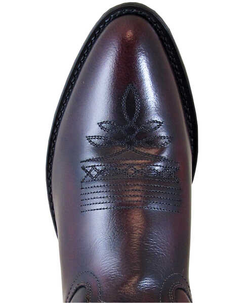 Image #2 - Smoky Mountain Men's Denver Cherry Western Boots - Medium Toe, Black Cherry, hi-res