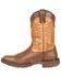 Image #3 - Durango Men's Ultralite Western Boots - Broad Square Toe, Brown, hi-res