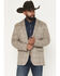 Image #1 - Rock & Roll Denim Men's Plaid Print Modern Fit Button-Down Sportcoat, Taupe, hi-res