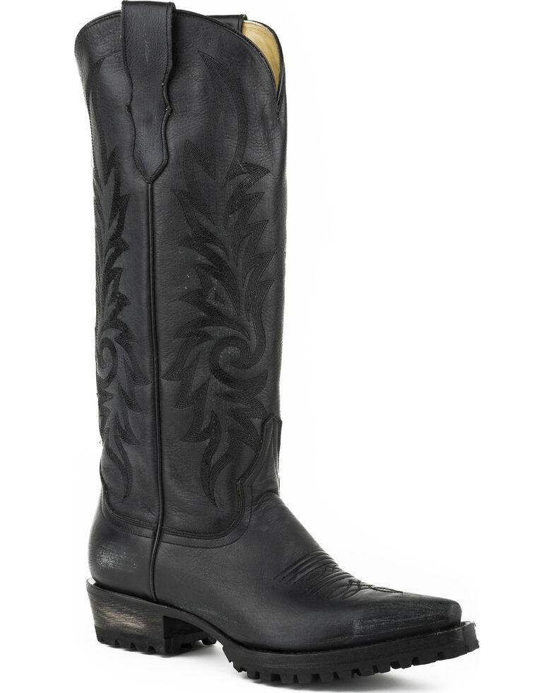 womens rubber sole cowboy boots