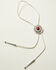 Image #1 - Shyanne Women's Agate Concho Bolo Tie, Silver, hi-res