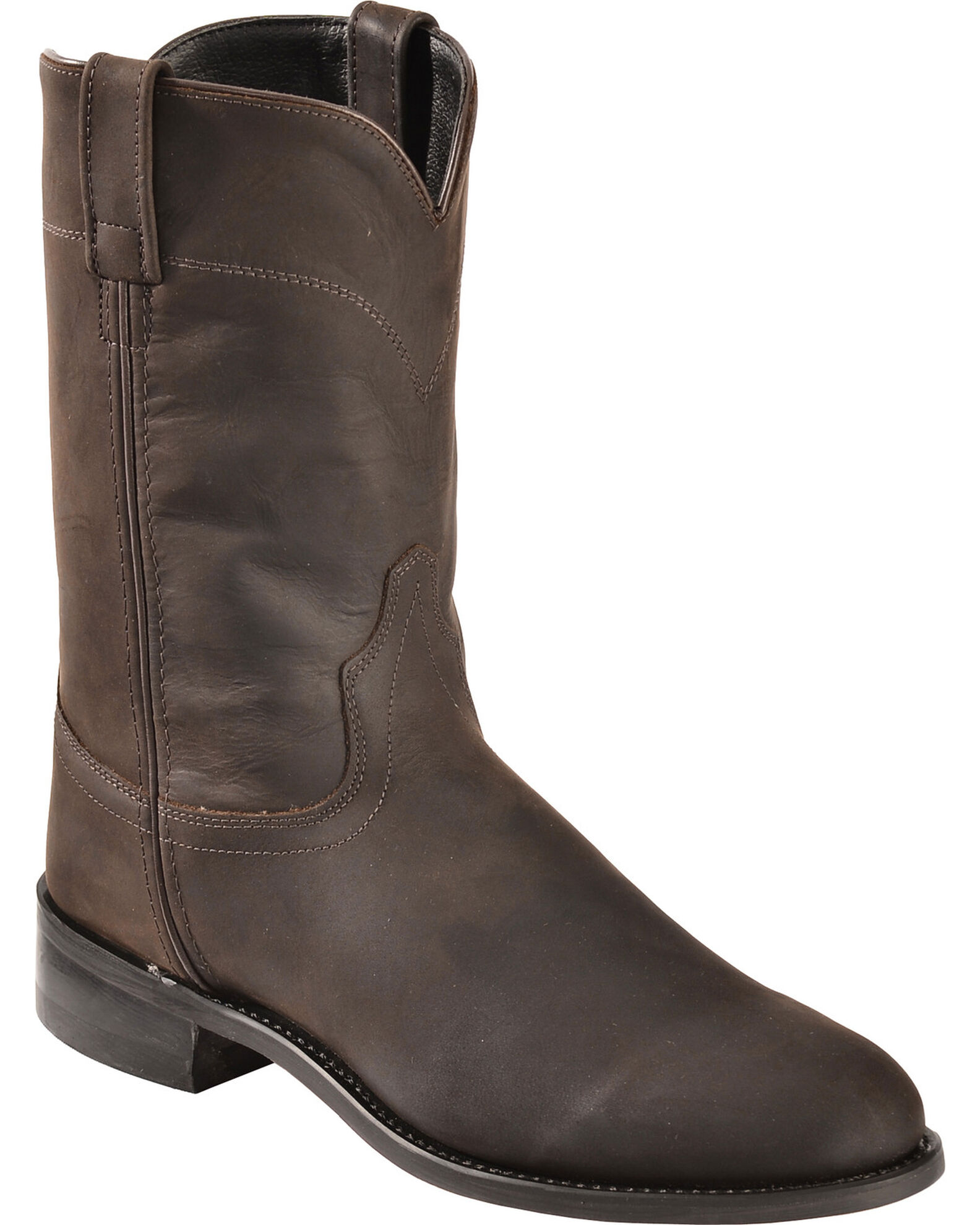 Old West Men s Roper Western Boots Round Toe Boot Barn