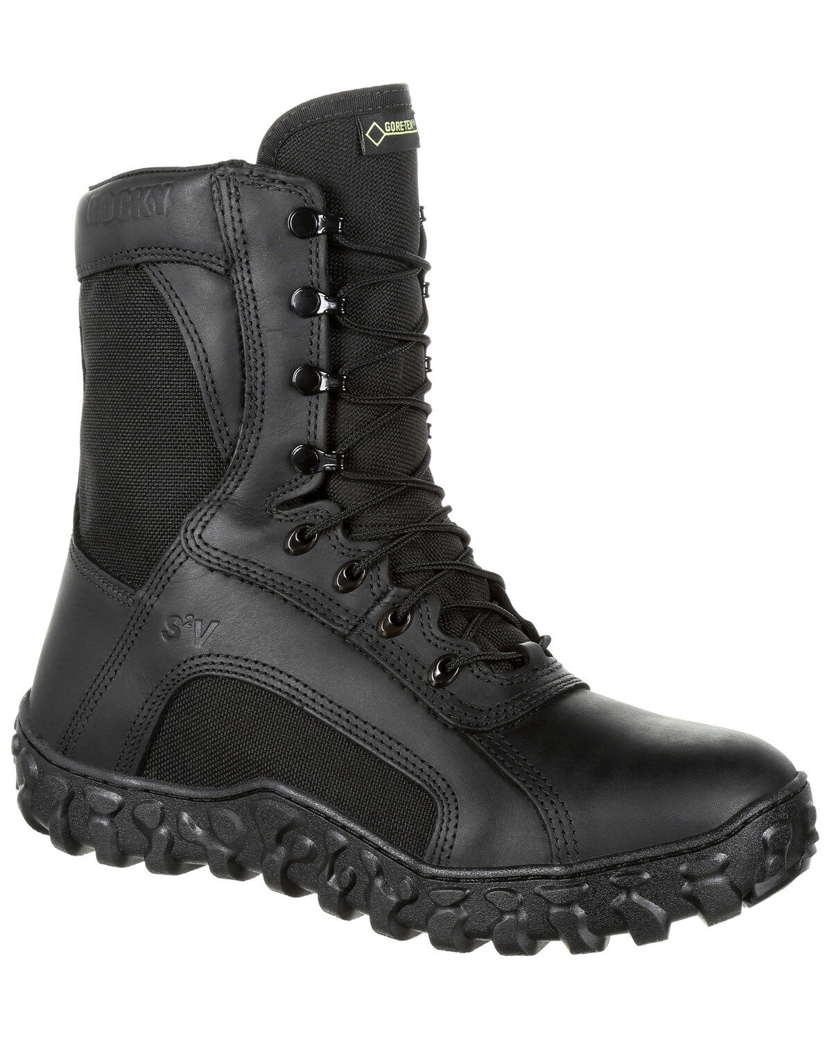 Image #1 - Rocky Men's S2V Insulated Waterproof Military Boots - Soft Toe, Black, hi-res