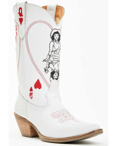 Product Name: Dingo Women's Queen A Hearts Western Boots - Snip Toe