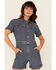 Lee Women's Denim Short Unionall Romper, Blue, hi-res