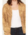 Image #3 - Miss Me Women's Fringe Button Front Short Cardigan, Camel, hi-res