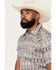 Image #2 - Gibson Trading Co Men's Static Flow Floral Print Short Sleeve Snap Western Shirt, Grey, hi-res