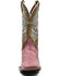 Image #4 - Dan Post Women's Eel Exotic Western Boots - Broad Square Toe, Pink, hi-res
