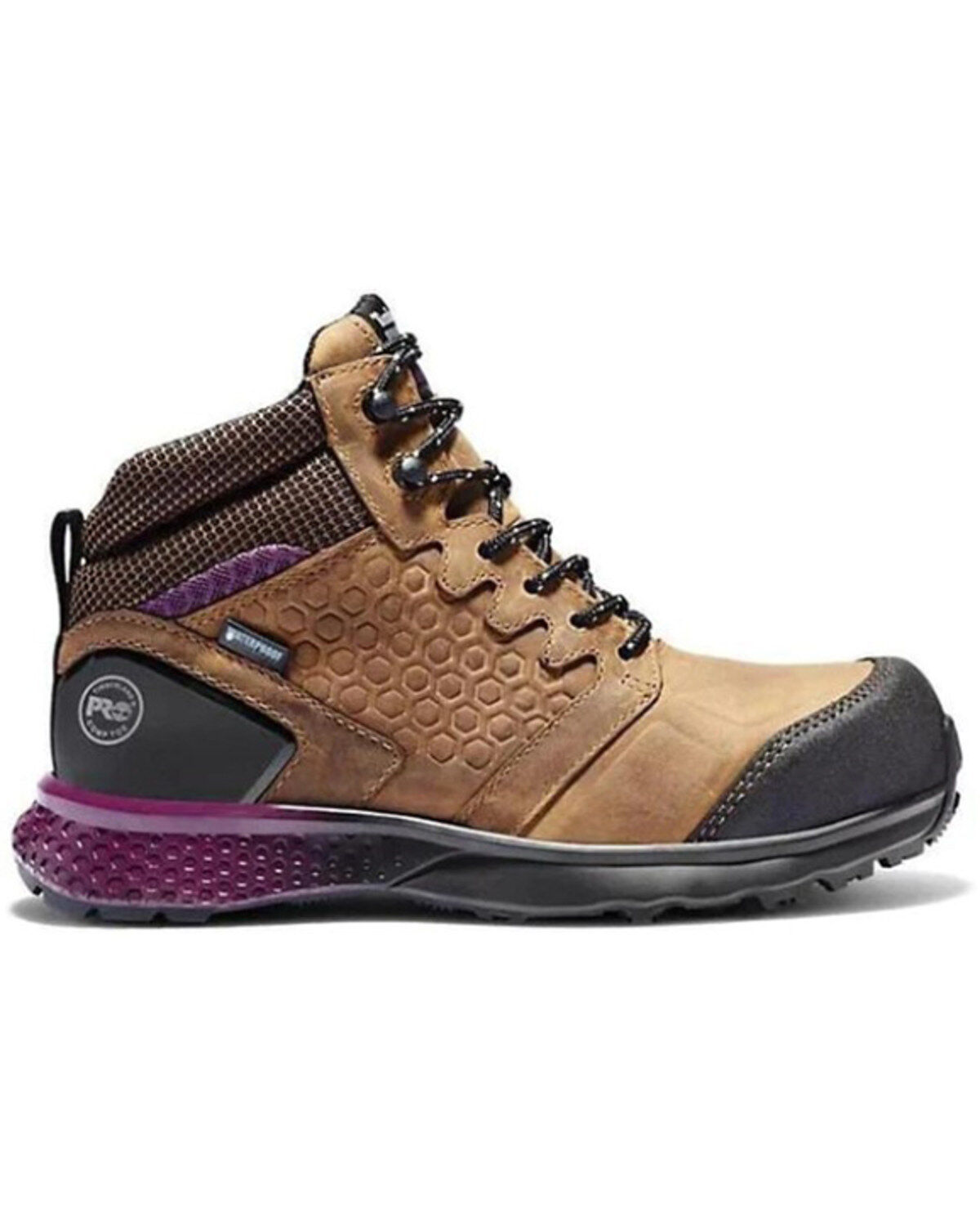 Image #2 - Timberland PRO Women's Reaxion Waterproof Work Boots - Composite Toe, Brown, hi-res
