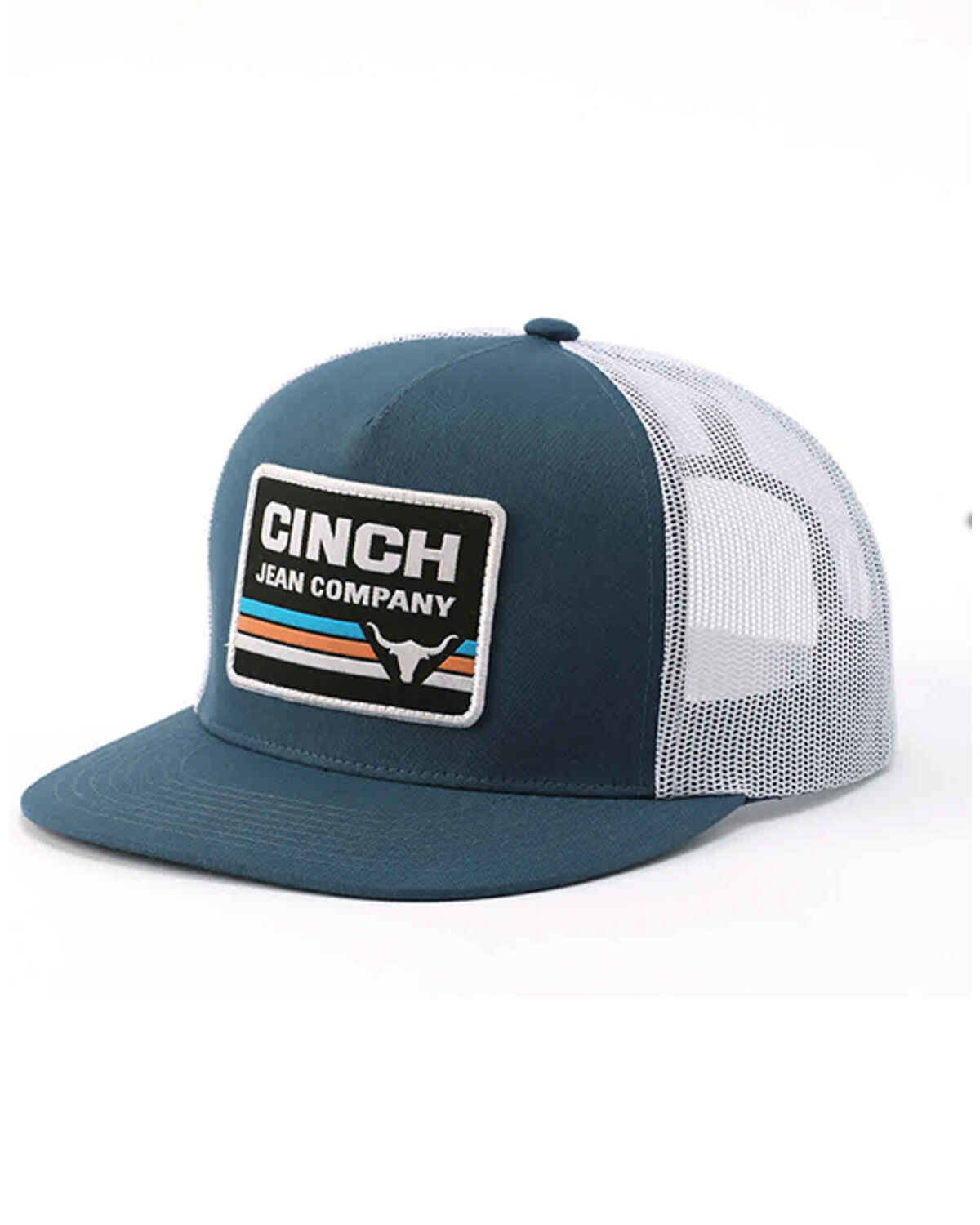 Image #1 - Cinch Men's Logo Ball Cap, Teal, hi-res