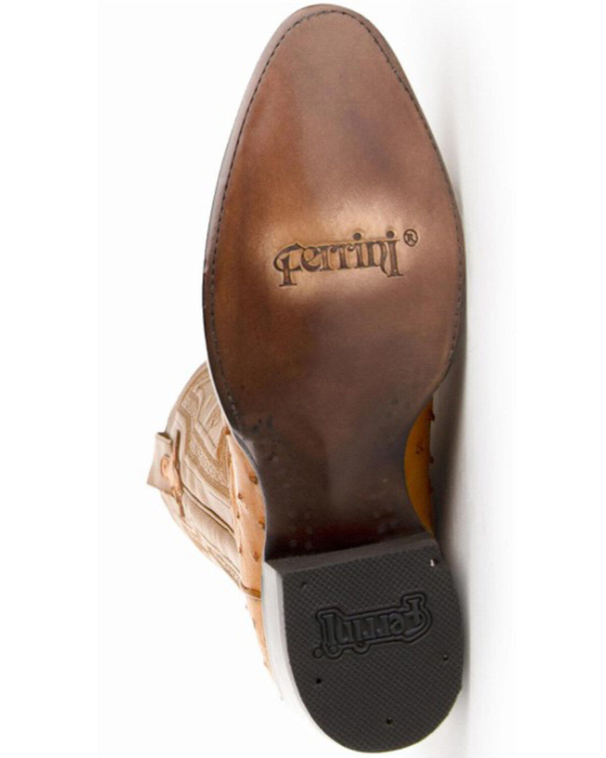 Image #7 - Ferrini Men's Colt Full Quill Ostrich Western Boots - Round Toe, , hi-res
